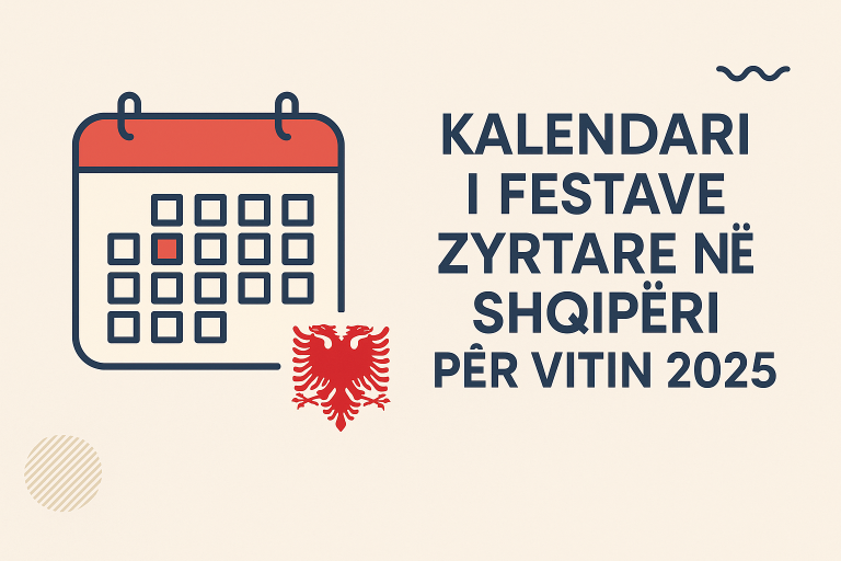 Kalendari i festave zyrtare për vitin 2025
